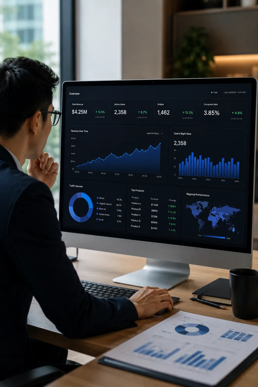 Advanced Revenue Intelligence dashboard